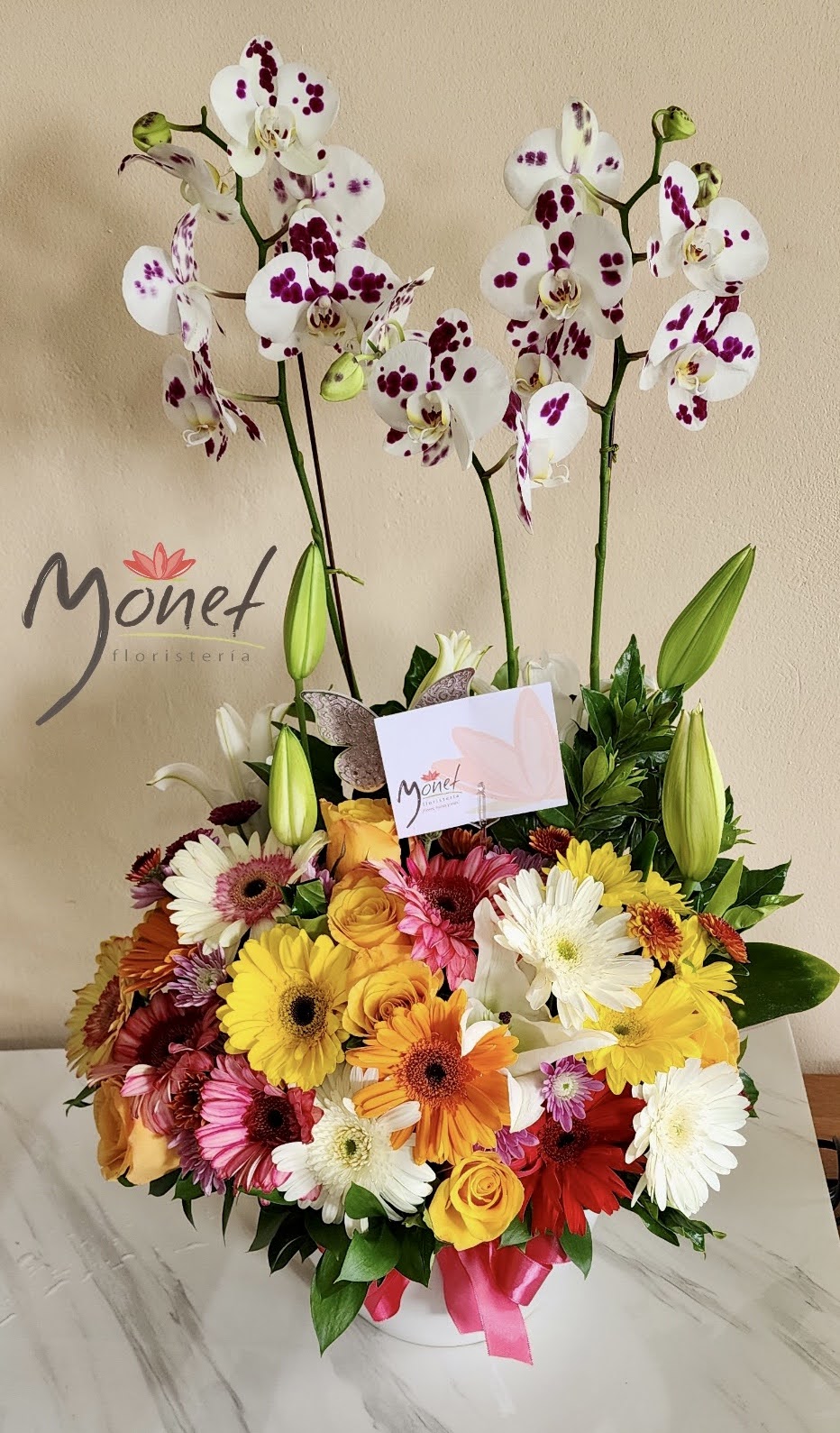 Orquídea triple primaveral