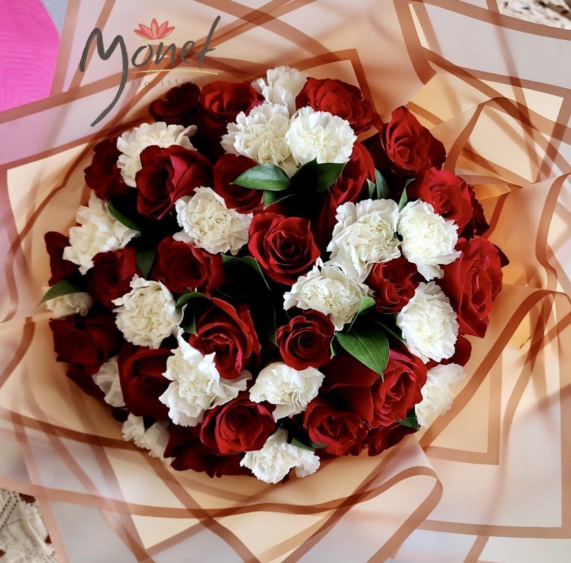 Ramillete de 50 rosas