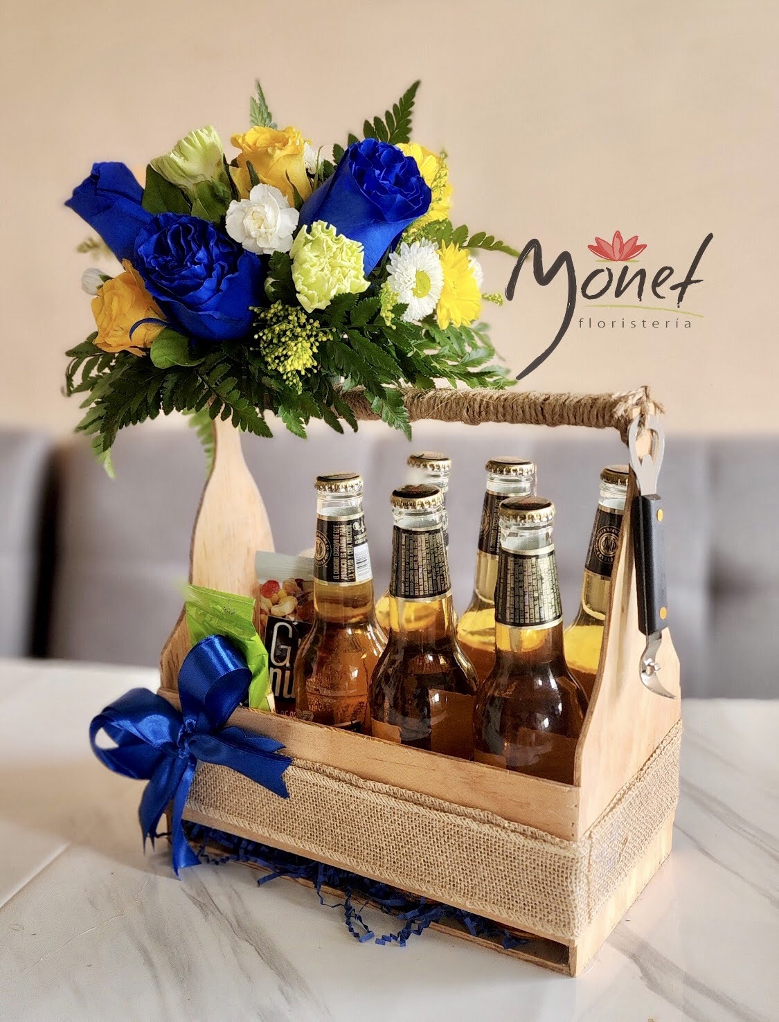 Cervezas y flores