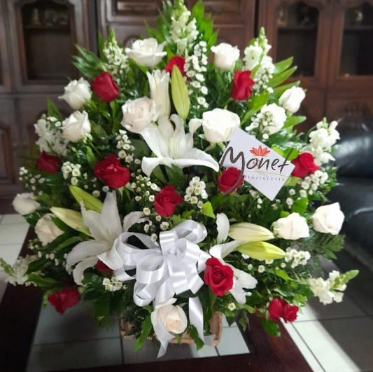 Arreglo Blanco y Rojo