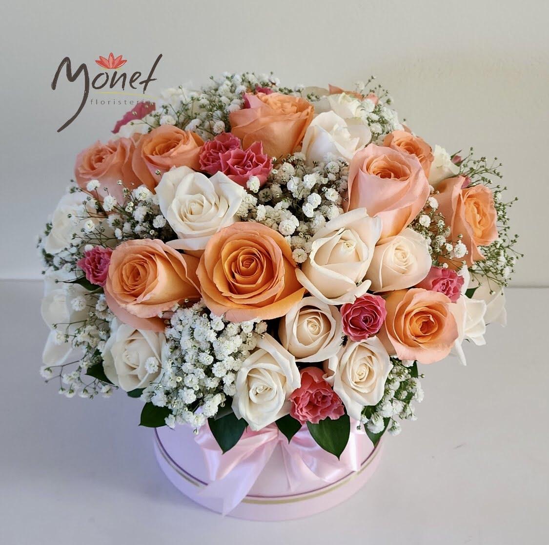 Cubeta de Rosas Salmón