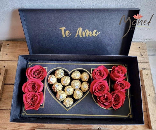 Caja mediana, Rosas y Ferreros