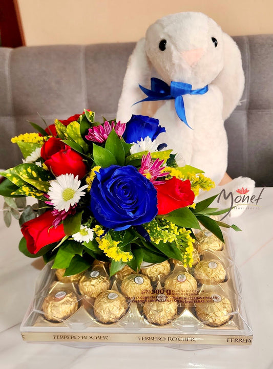 chocolates con peluche