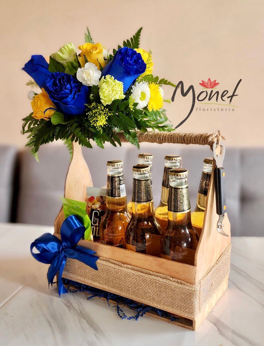 Cervezas y flores