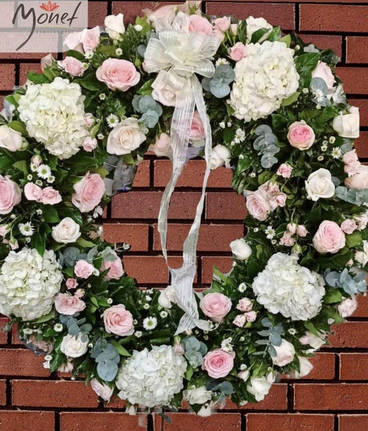 Corona con Hortencias